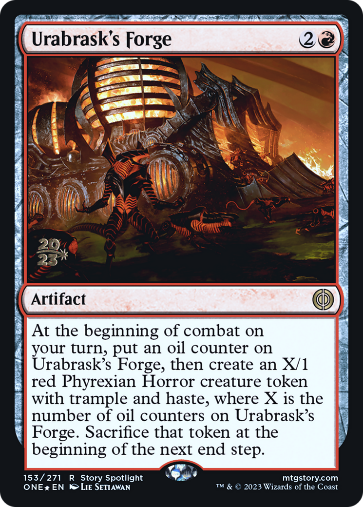 Urabrask's Forge [Phyrexia: All Will Be One Prerelease Promos] | Empire Gaming NC