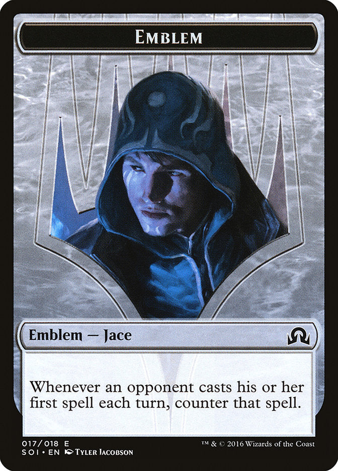 Jace, Unraveler of Secrets Emblem [Shadows over Innistrad Tokens] | Empire Gaming NC