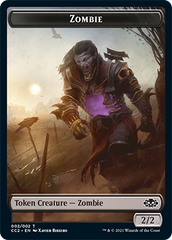 Snake // Zombie Double-sided Token [Commander Collection: Black Tokens] | Empire Gaming NC