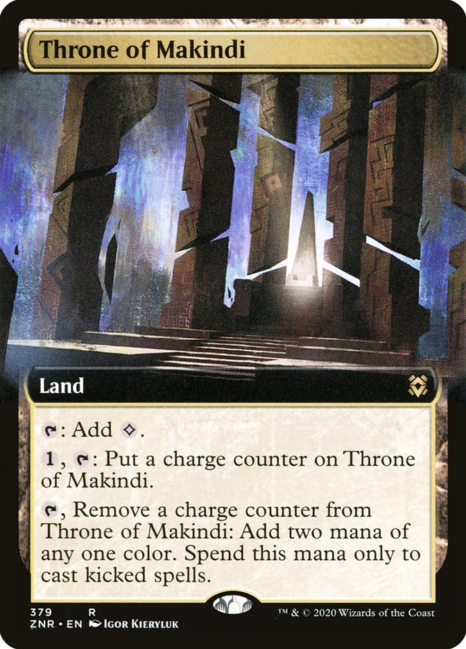 Throne of Makindi (Extended Art) [Zendikar Rising] | Empire Gaming NC