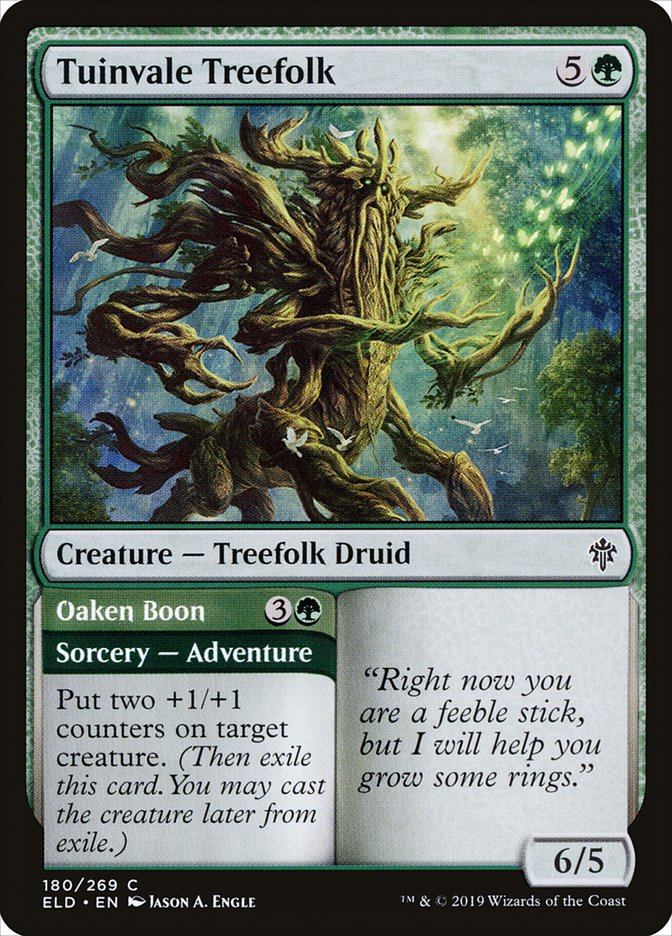 Tuinvale Treefolk // Oaken Boon [Throne of Eldraine] | Empire Gaming NC