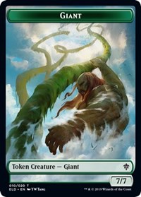 Giant // Food (17) Double-sided Token [Throne of Eldraine Tokens] | Empire Gaming NC