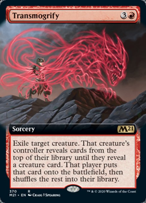 Transmogrify (Extended Art) [Core Set 2021] | Empire Gaming NC