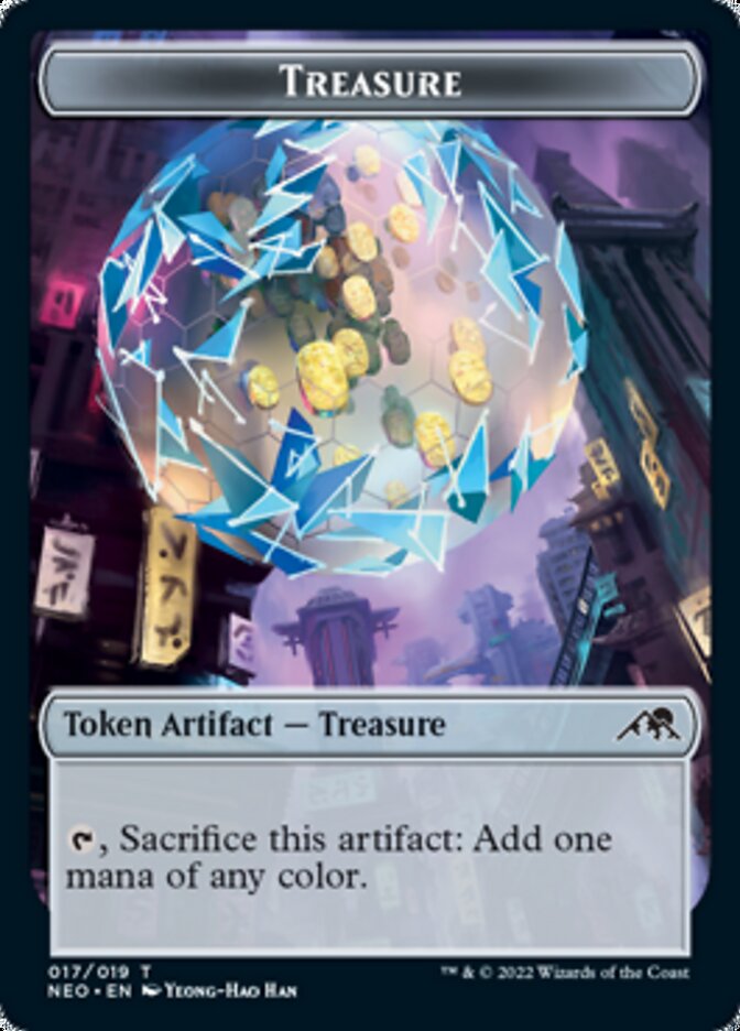 Treasure Token [Kamigawa: Neon Dynasty Tokens] | Empire Gaming NC