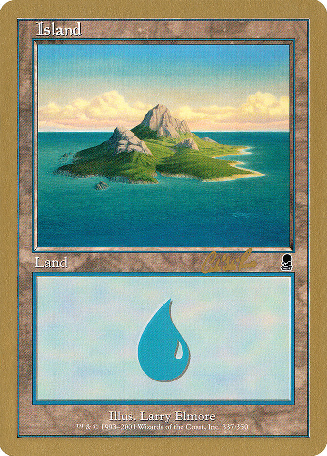 Island (cr337a) (Carlos Romao) [World Championship Decks 2002] | Empire Gaming NC