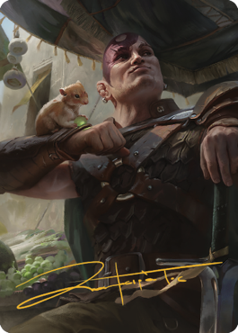 Minsc & Boo, Timeless Heroes Art Card (38) (Gold-Stamped Signature) [Commander Legends: Battle for Baldur's Gate Art Series] | Empire Gaming NC