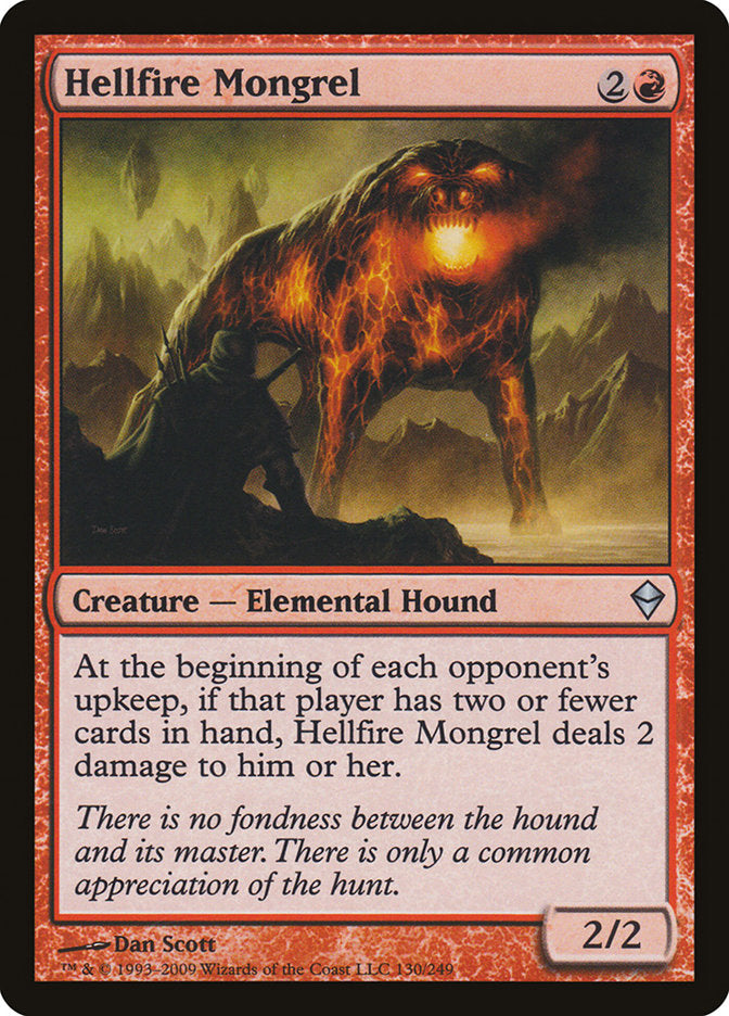 Hellfire Mongrel [Zendikar] | Empire Gaming NC