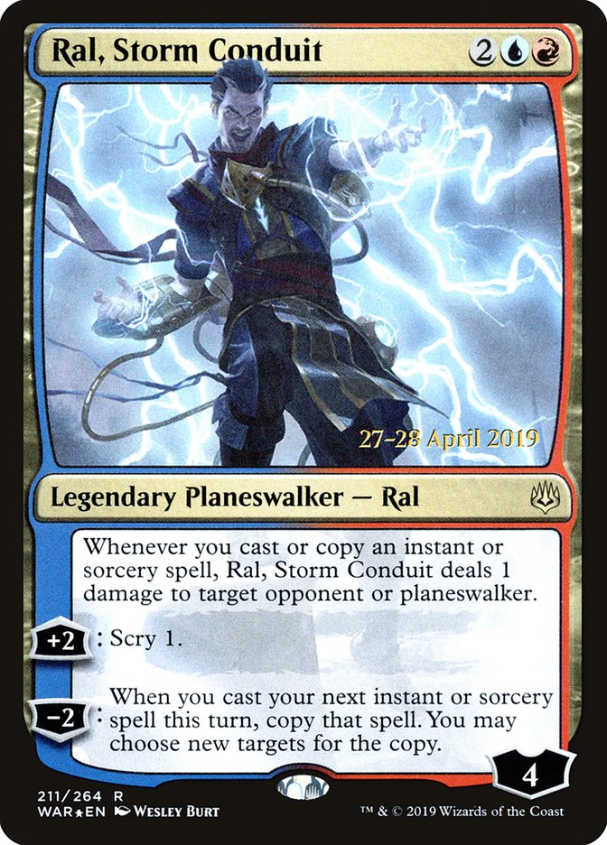 Ral, Storm Conduit  [War of the Spark Prerelease Promos] | Empire Gaming NC