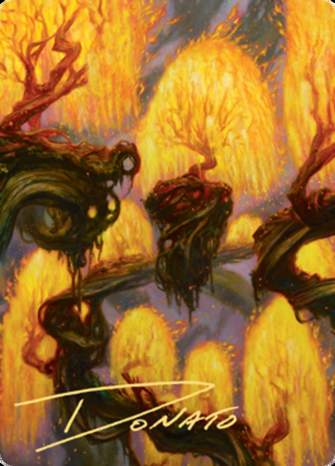 Grove of the Burnwillows Art Card (Gold-Stamped Signature) [Zendikar Rising Art Series] | Empire Gaming NC