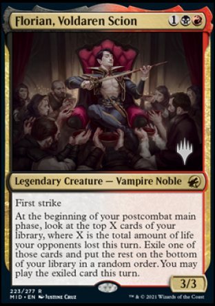 Florian, Voldaren Scion (Promo Pack) [Innistrad: Midnight Hunt Promos] | Empire Gaming NC