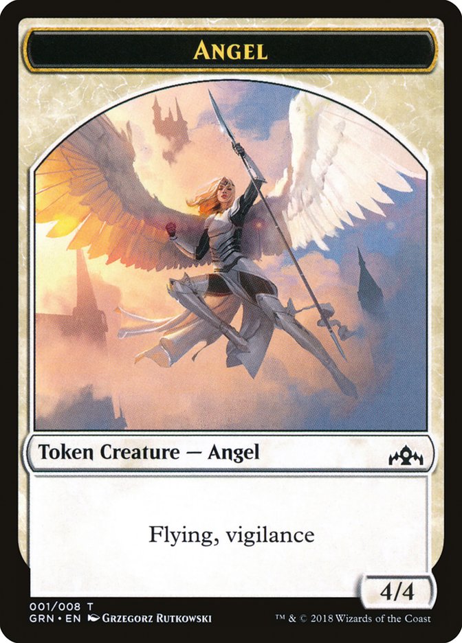 Angel Token [Guilds of Ravnica Tokens] | Empire Gaming NC