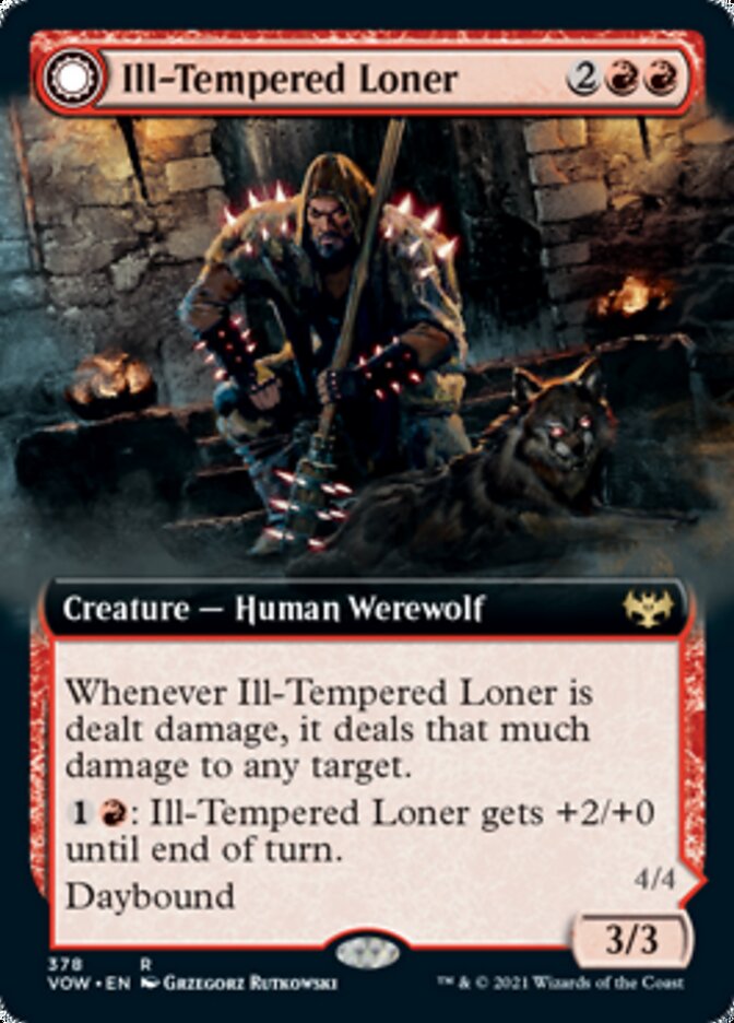 Ill-Tempered Loner // Howlpack Avenger (Extended) [Innistrad: Crimson Vow] | Empire Gaming NC