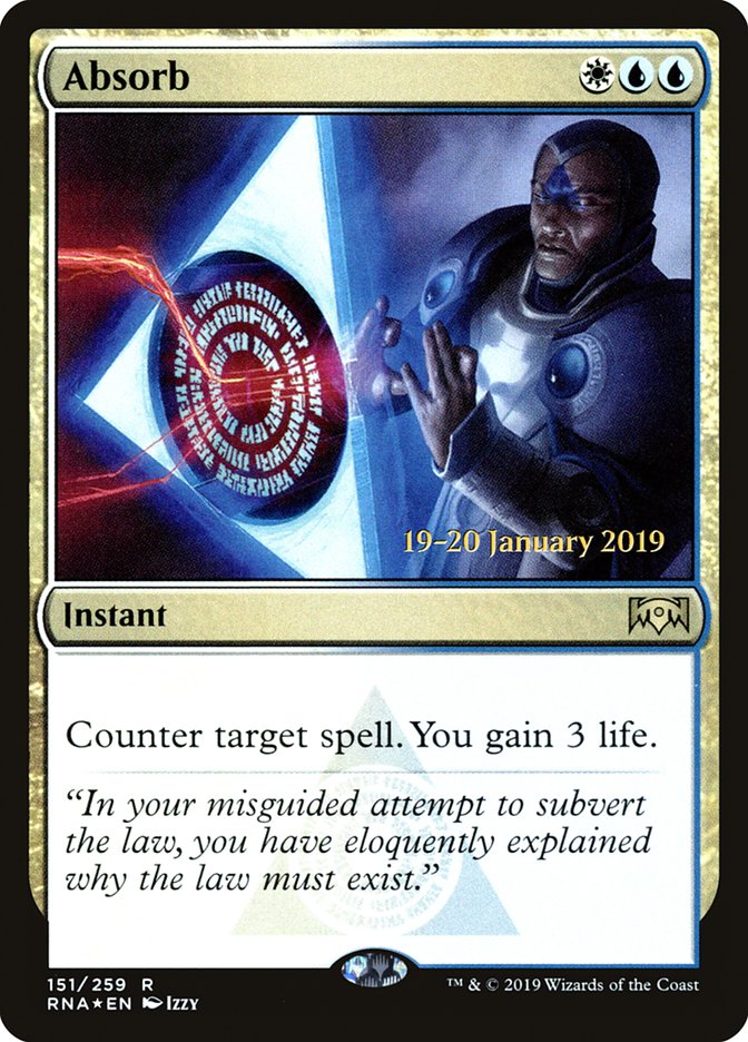 Absorb [Ravnica Allegiance Prerelease Promos] | Empire Gaming NC