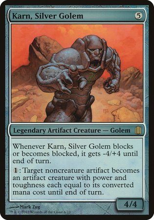 Karn, Silver Golem (Commander's Arsenal) [Commander's Arsenal Oversized] | Empire Gaming NC