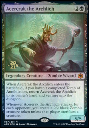 Acererak the Archlich [Dungeons & Dragons: Adventures in the Forgotten Realms Prerelease Promos] | Empire Gaming NC