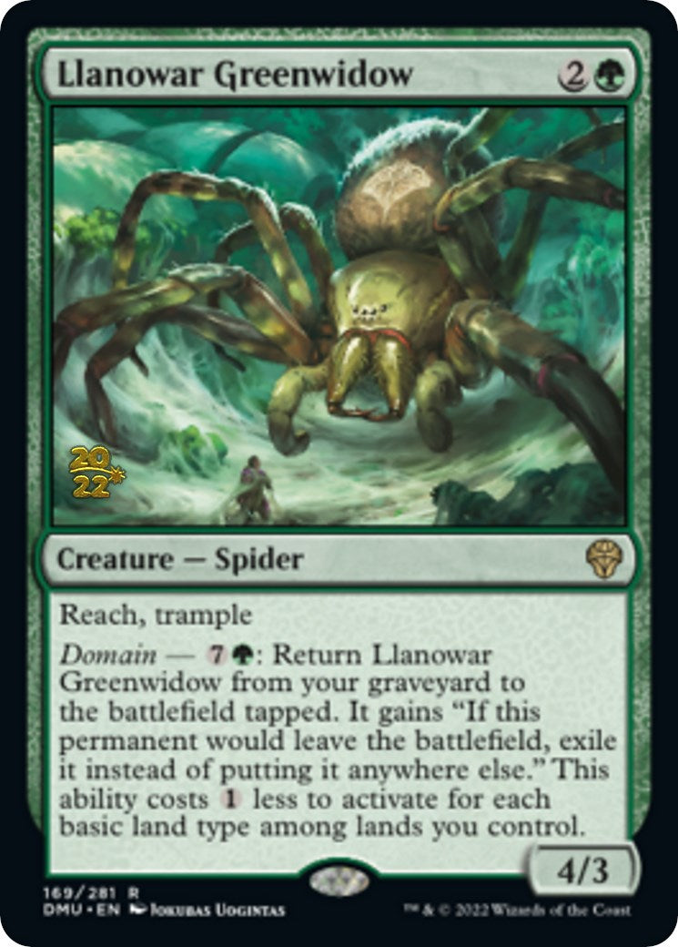 Llanowar Greenwidow [Dominaria United Prerelease Promos] | Empire Gaming NC