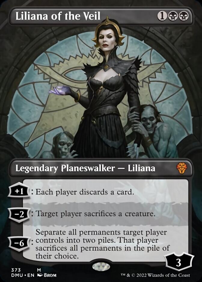 Liliana of the Veil (Borderless) [Dominaria United] | Empire Gaming NC