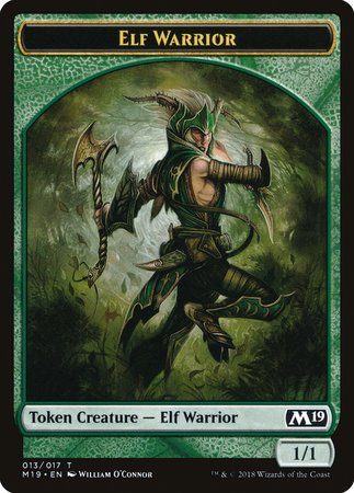 Elf Warrior Token [Core Set 2019 Tokens] | Empire Gaming NC