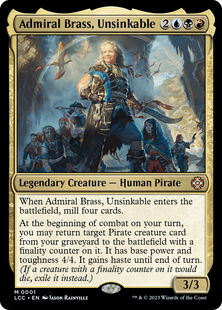 Admiral Brass, Unsinkable (Display Commander) [The Lost Caverns of Ixalan Commander] | Empire Gaming NC