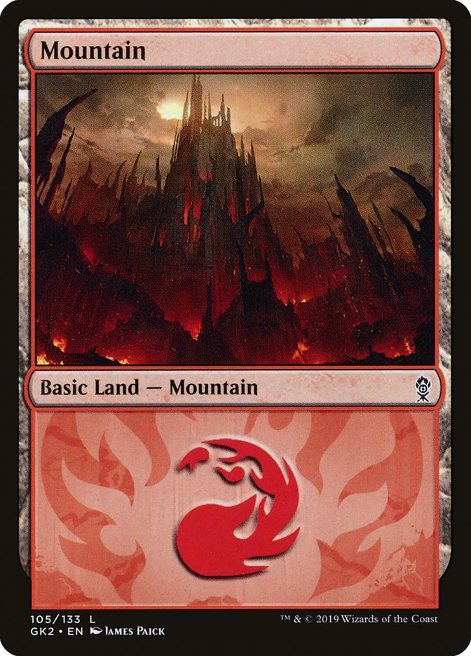 Mountain (105) [Ravnica Allegiance Guild Kit] | Empire Gaming NC