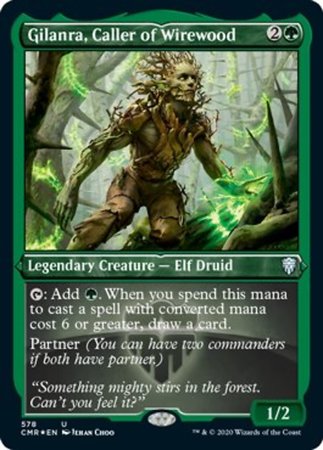 Gilanra, Caller or Wirewood (Foil Etched) [Commander Legends] | Empire Gaming NC