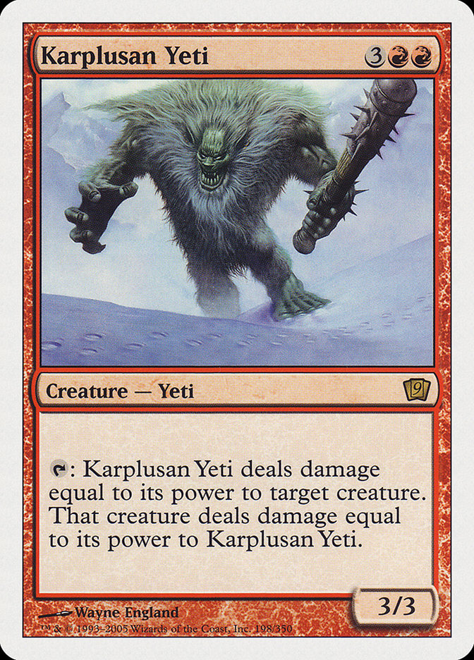 Karplusan Yeti [Ninth Edition] | Empire Gaming NC