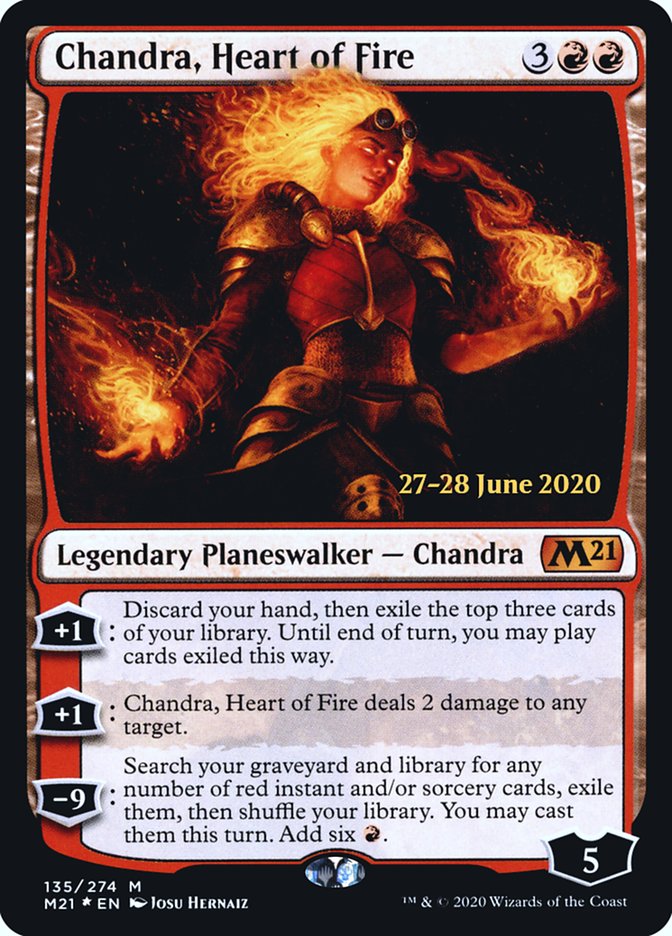 Chandra, Heart of Fire  [Core Set 2021 Prerelease Promos] | Empire Gaming NC