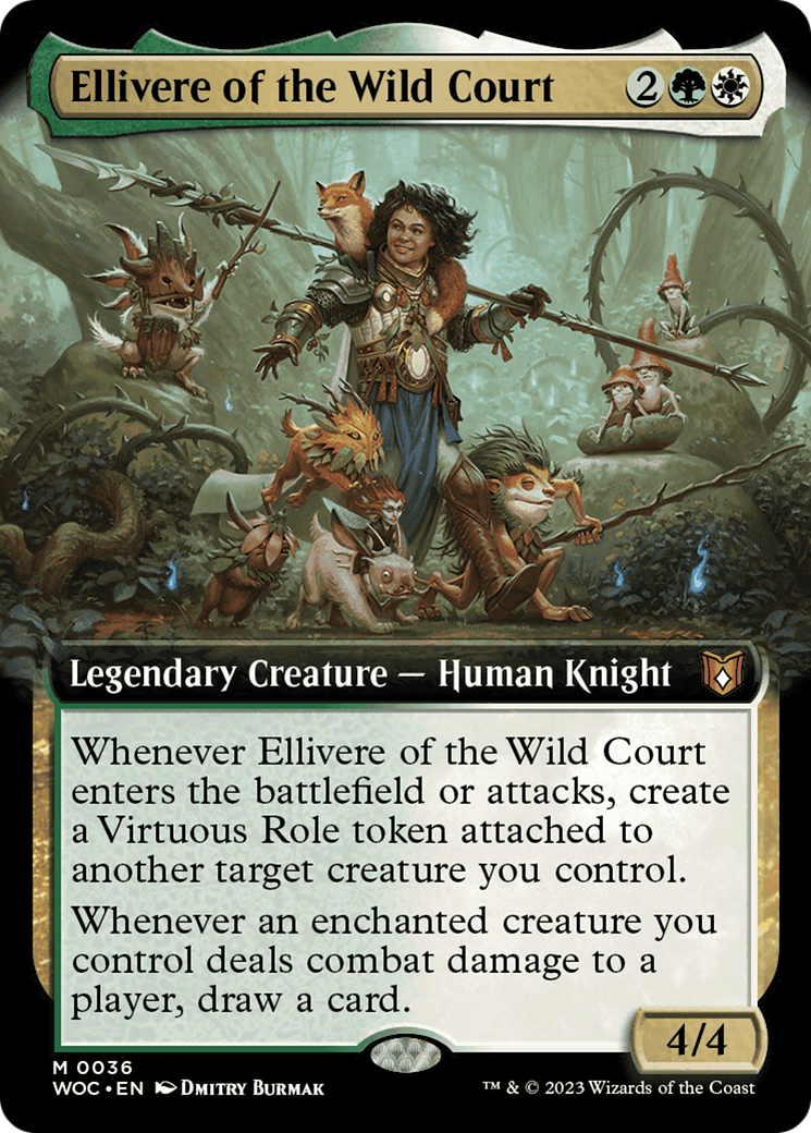 Ellivere of the Wild Court (Extended Art) [Wilds of Eldraine Commander] | Empire Gaming NC