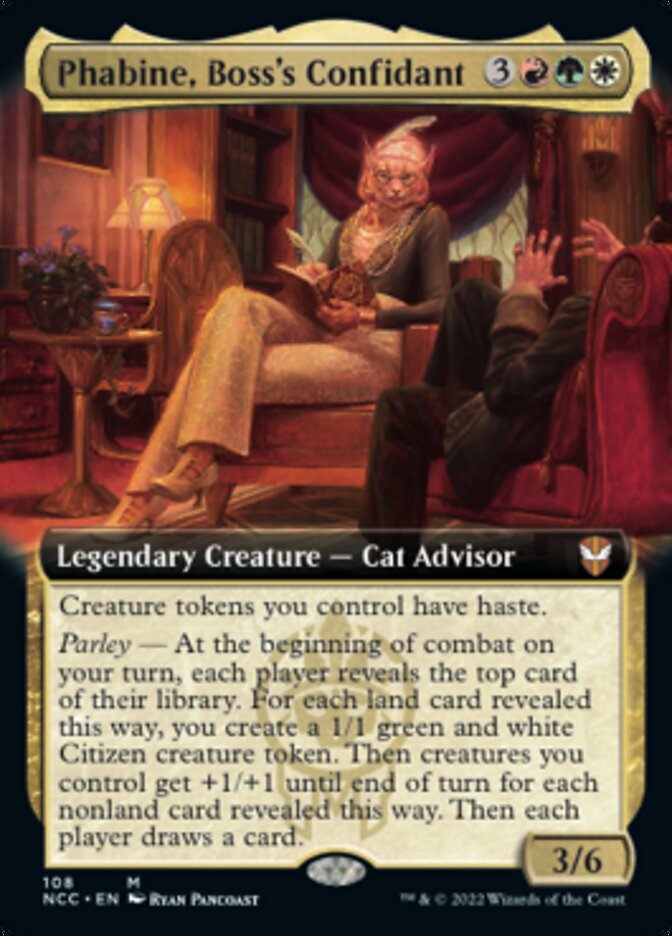 Phabine, Boss's Confidant (Extended Art) [Streets of New Capenna Commander] | Empire Gaming NC