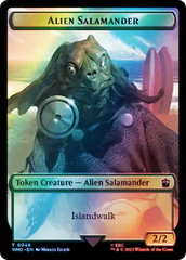 Dalek // Alien Salamander Double-Sided Token (Surge Foil) [Doctor Who Tokens] | Empire Gaming NC