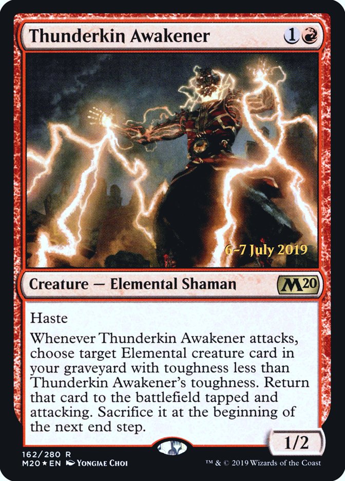 Thunderkin Awakener  [Core Set 2020 Prerelease Promos] | Empire Gaming NC