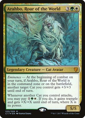 Arahbo, Roar of the World [Commander 2017] | Empire Gaming NC