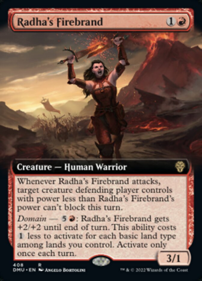 Radha's Firebrand (Extended Art) [Dominaria United] | Empire Gaming NC