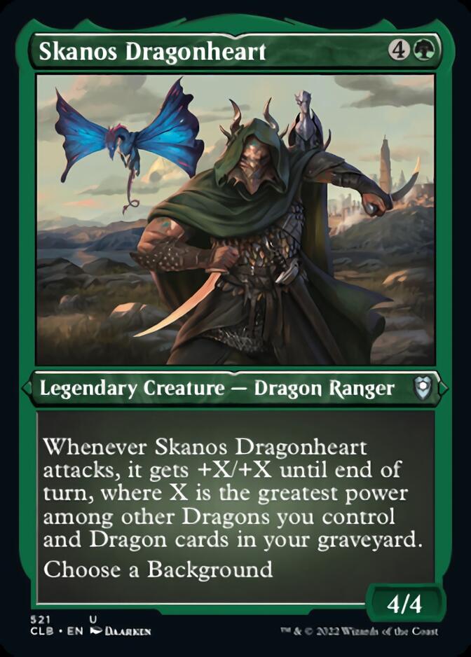 Skanos Dragonheart (Foil Etched) [Commander Legends: Battle for Baldur's Gate] | Empire Gaming NC