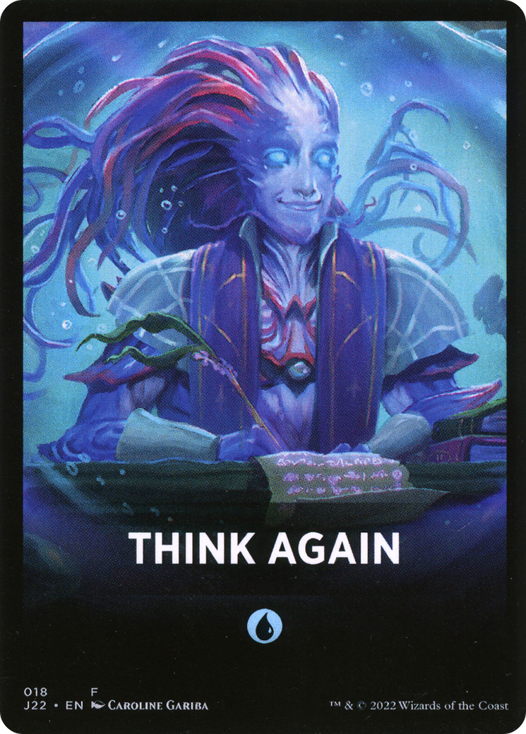 Think Again Theme Card [Jumpstart 2022 Front Cards] | Empire Gaming NC