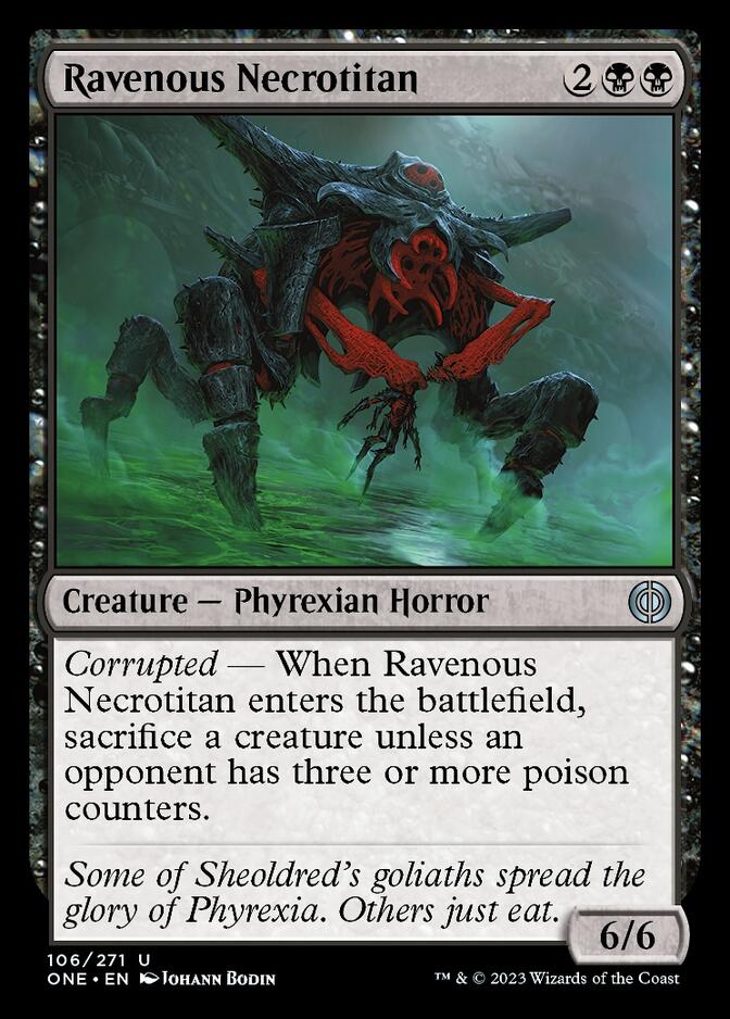 Ravenous Necrotitan [Phyrexia: All Will Be One] | Empire Gaming NC