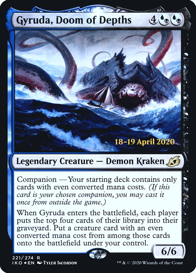 Gyruda, Doom of Depths  [Ikoria: Lair of Behemoths Prerelease Promos] | Empire Gaming NC