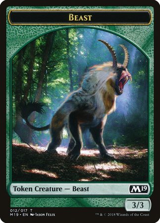 Beast Token [Core Set 2019 Tokens] | Empire Gaming NC