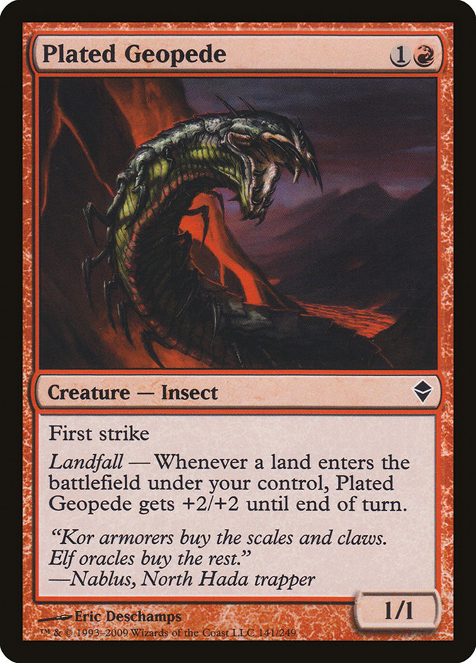 Plated Geopede [Zendikar] | Empire Gaming NC