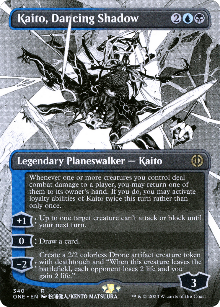 Kaito, Dancing Shadow (Borderless Manga) [Phyrexia: All Will Be One] | Empire Gaming NC