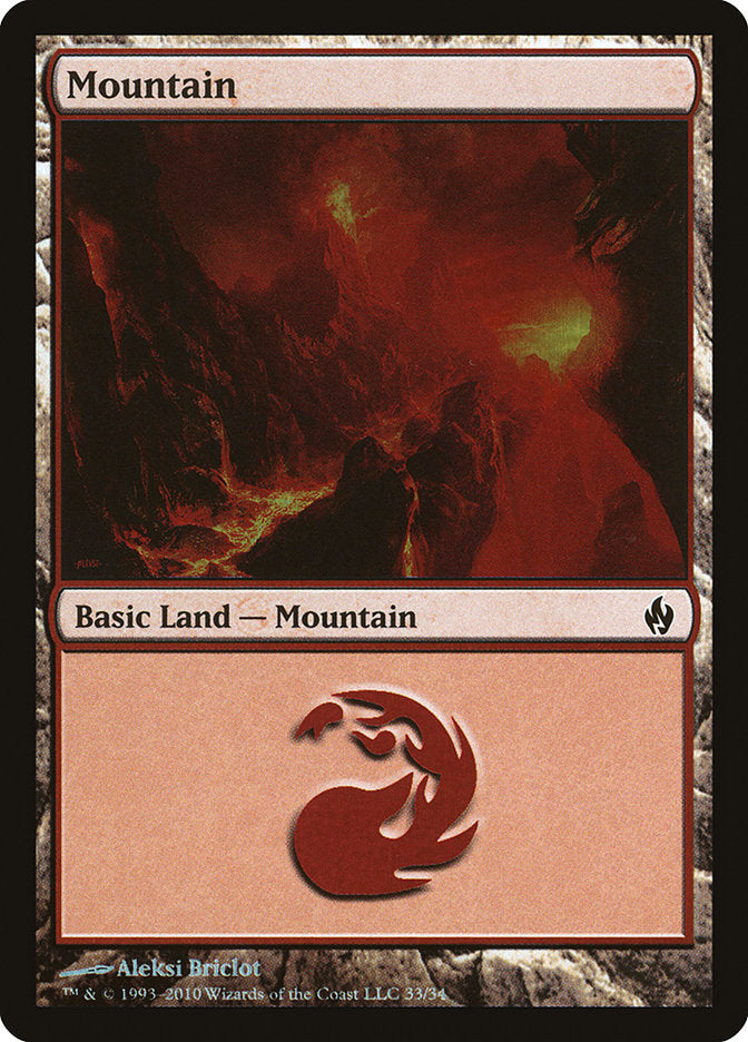 Mountain (33) [Premium Deck Series: Fire and Lightning] | Empire Gaming NC