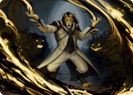 Leonin Lightscribe Art Card [Strixhaven: School of Mages Art Series] | Empire Gaming NC