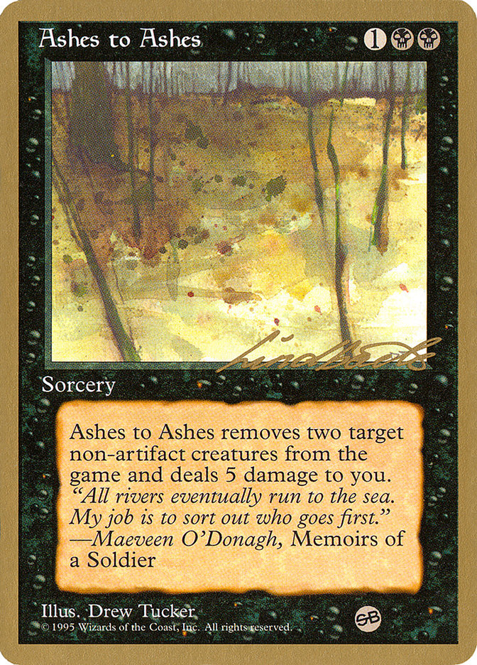 Ashes to Ashes (Leon Lindback) (SB) [Pro Tour Collector Set] | Empire Gaming NC