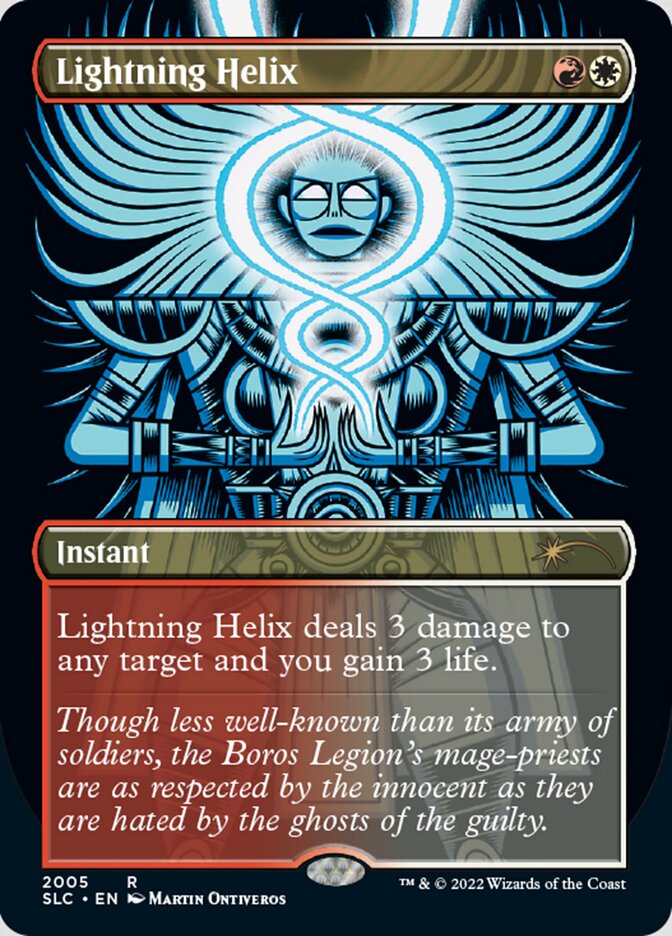 Lightning Helix (Borderless) [Secret Lair 30th Anniversary Countdown Kit] | Empire Gaming NC