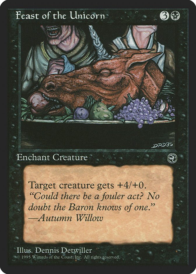 Feast of the Unicorn (Autumn Willow Flavor Text) [Homelands] | Empire Gaming NC