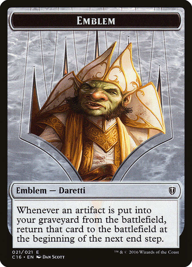 Daretti, Scrap Savant Emblem [Commander 2016 Tokens] | Empire Gaming NC