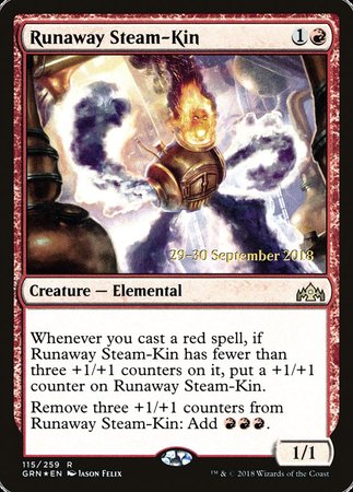 Runaway Steam-Kin [Guilds of Ravnica Prerelease Promos] | Empire Gaming NC