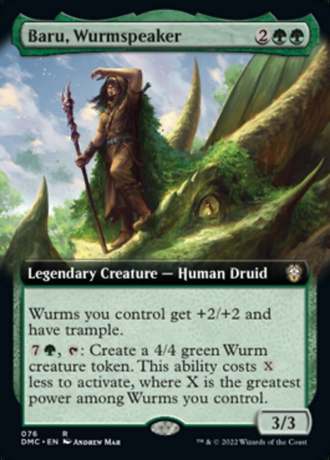 Baru, Wurmspeaker (Extended Art) [Dominaria United Commander] | Empire Gaming NC