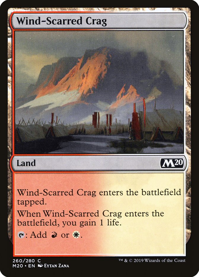 Wind-Scarred Crag [Core Set 2020] | Empire Gaming NC