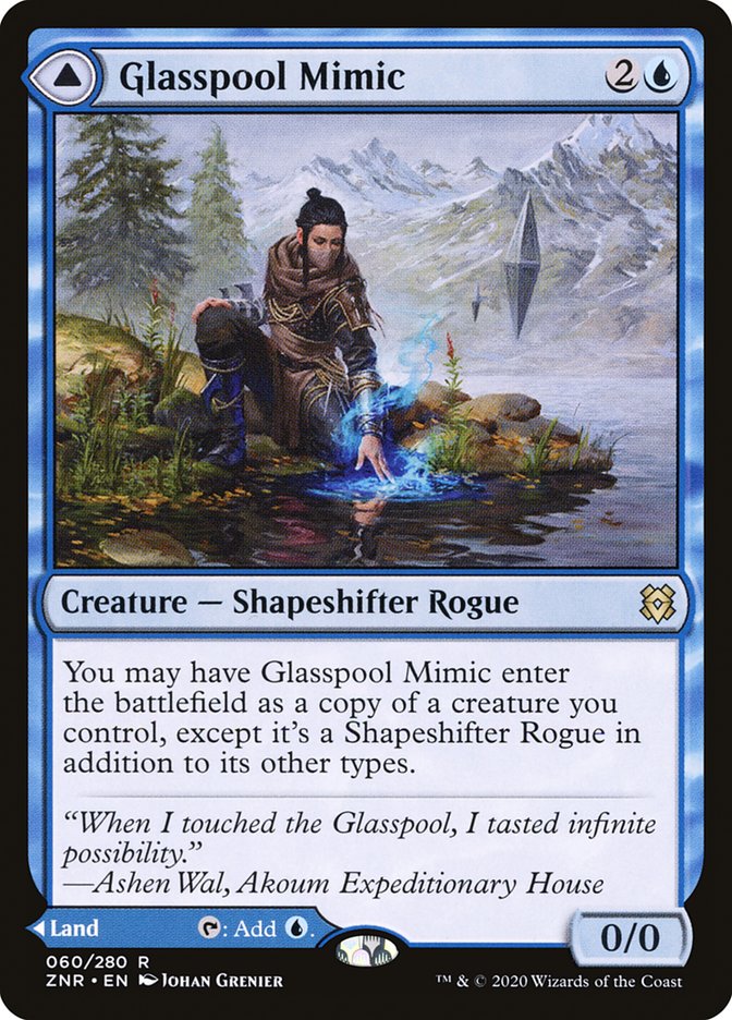 Glasspool Mimic // Glasspool Shore [Zendikar Rising] | Empire Gaming NC